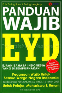 Image of Panduan wajib EYD Ejaan Bahasa Indonesia yang disempurnakan