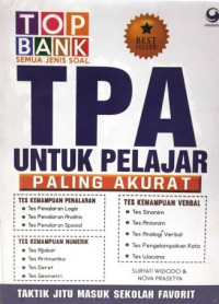 Top Bank Semua Jenis Soal TPA Untuk Pelajar paling akurat : taktik jitu masuk sekolah favorit