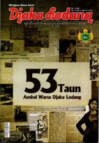 Djaka Lodang, setu wage, No. 01 , 01 Jumi 2024 Taun LII