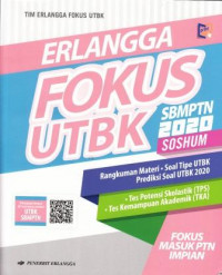 Image of Erlangga Fokus UTBK SBMPTN 2020 SOSHUM