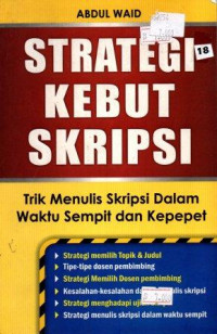 Strategi Kebut Sekripsi