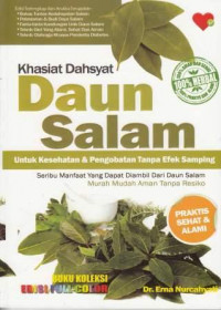 Khasiat Dahsyat Daun Salam