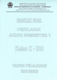Image of Naskah Soal Penilaian Tengah Semester 1 Kelas X IBB Tahun Pelajaran 2021/2022