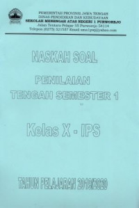 Naskah Soal Penilaian Tengah Semester 1 Kelas X IPS Tahun Pelajaran 2018/2019