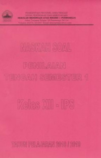 Image of Naskah Soal Penilaian Tengah Semester 1 Kelas XII IPS Tahun Pelajaran 2018/2019