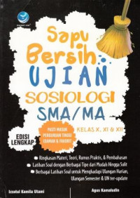 Image of Sapu Bersih Ujian Sosiologi SMA/MA Kelas X, XI, dan XII